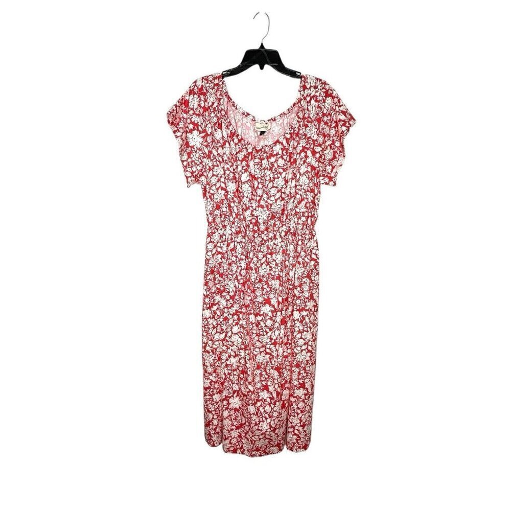 Universal Thread Floral Midi Dress Sz XXL Cutout back Cottagecore Boho Peasant